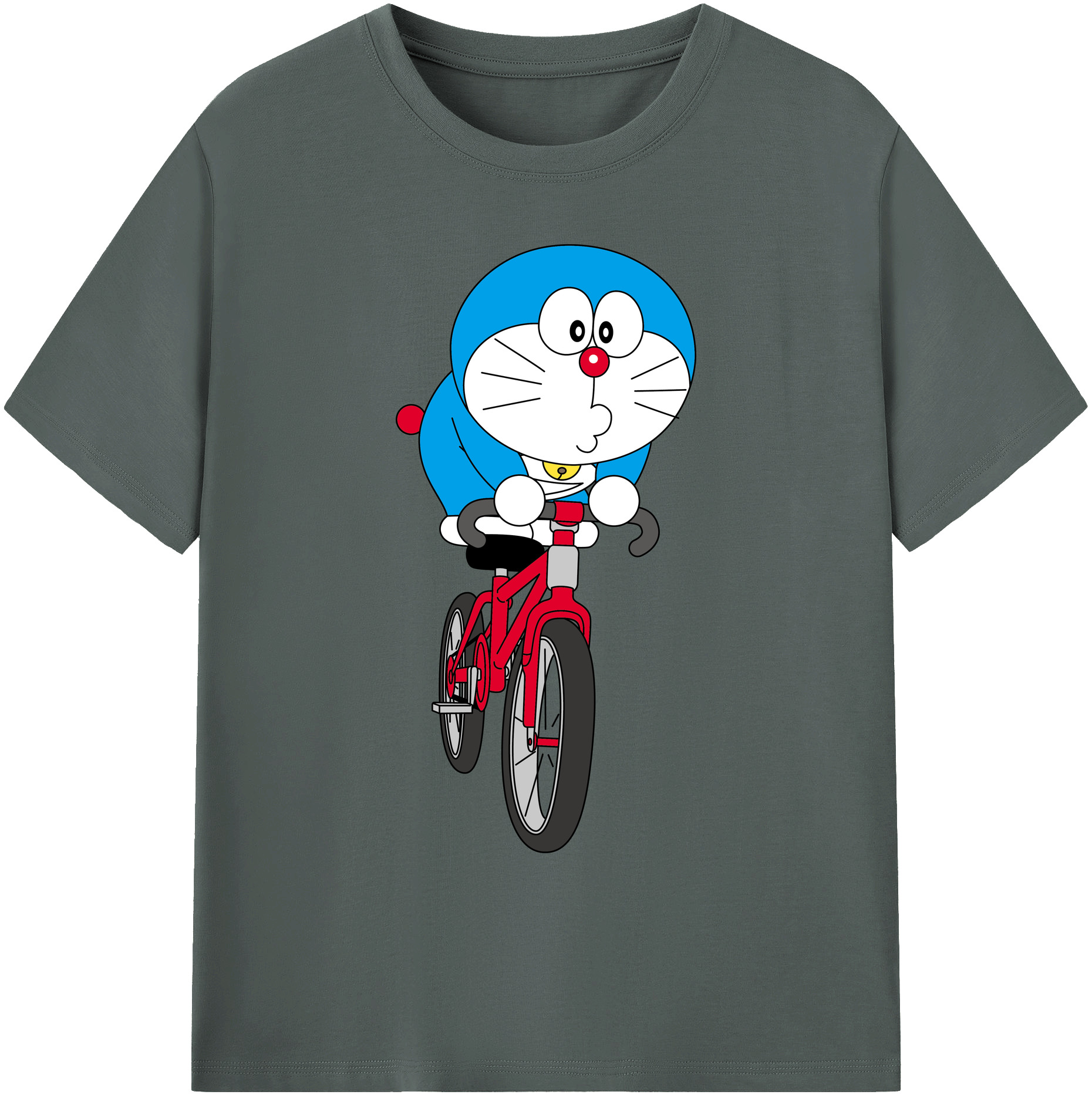（画像用） ドラえもん Doraemon 綿100％ メンズ半袖Tシャツ｜肌触りやわらか＆通気性